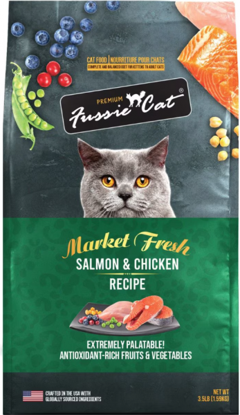 Fussie Cat Dry Salmon & Chicken 10 lb.