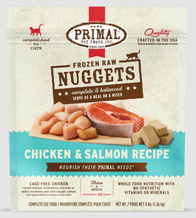 Primal CAT Nugget Chicken & Salmon 3 lb.
