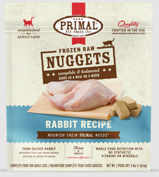 Primal CAT Nugget Rabbit 3 lb.