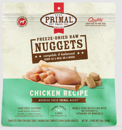 Primal Dog FD Nuggets Chicken 14 oz.