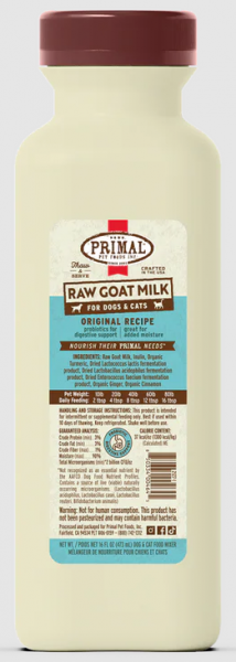 Primal* Frozen Goat's Milk 1 Pint