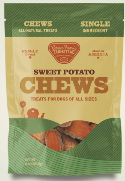 Gaines Family Sweet Potato Chews 8 oz.