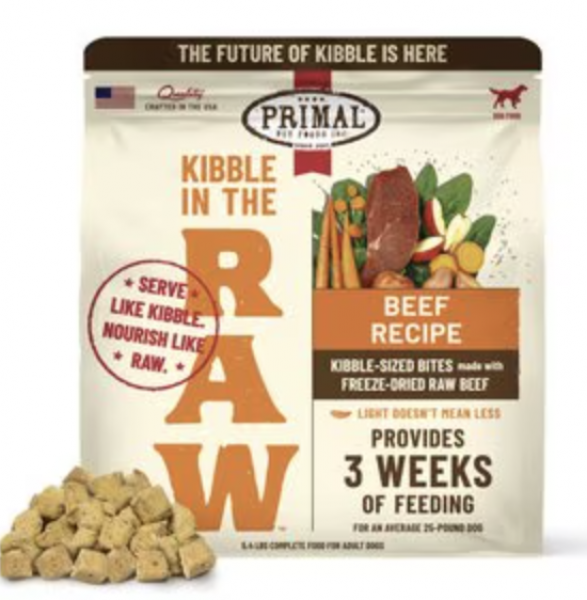 Primal Dog Food Kibble in the Raw Beef 5.4 lb