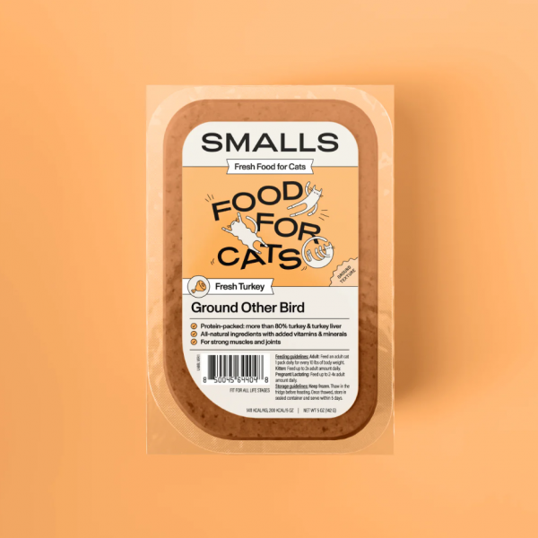 Smalls Cat Frozen Gently Cooked Ground Turkey 5 oz