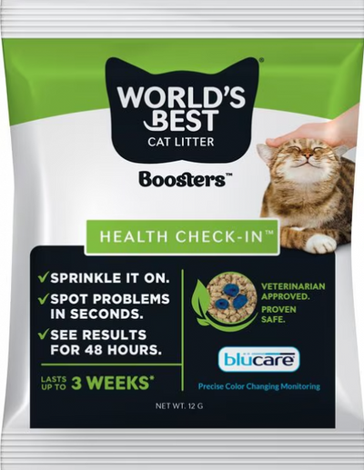 World's Best Cat Litter Booster Health Check In