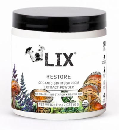 Lix* Restore Organic Six Mushroom Extract Powder 2.12 oz.
