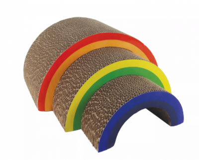 Coastal Turbo Rainbow Stack Cat Scratcher