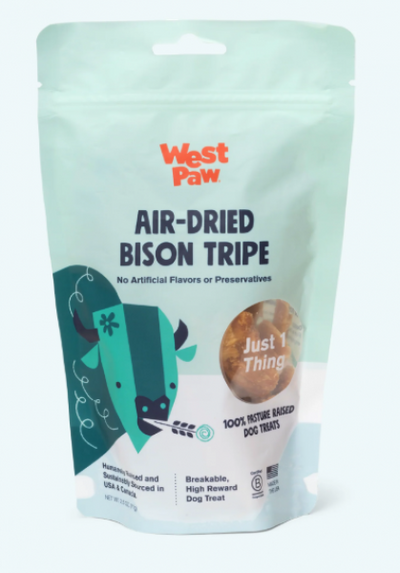 West Paw Treat Air Dried Bison Tripe 6 oz