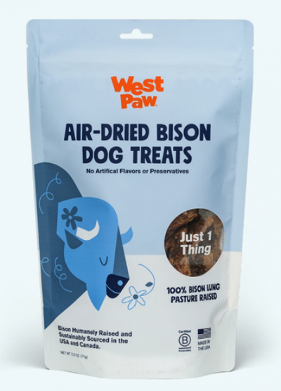 West Paw Treat Air Dried Bison Lung 2.5 oz