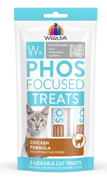 Weruva WX Phos Focused Lickable Cat Treat Chicken 5 pk