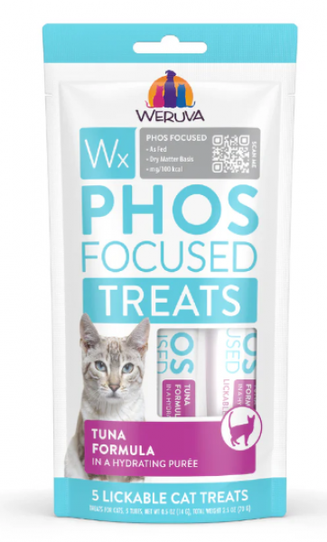 Weruva WX Phos Focused Lickable Cat Treat Tuna 5 pk
