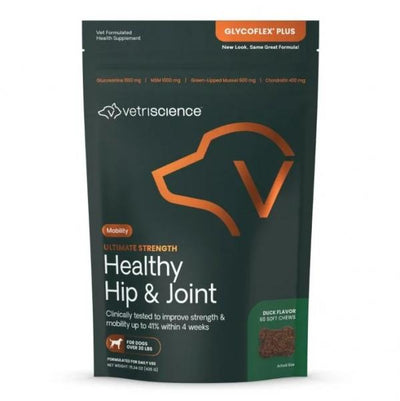 Vetri Science* Dog Glycoflex Healthy Hip + Joint Chew Duck 60 ct