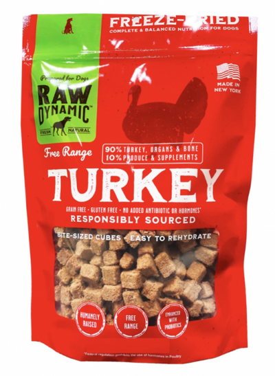 Raw Dynamic FD Dog Food Turkey 14 oz