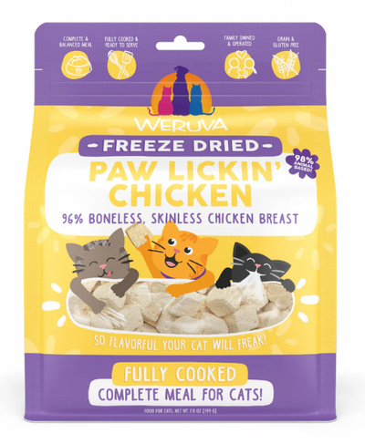 Weruva Cat Food Freeze Dried Paw Lickin Chicken 7 oz