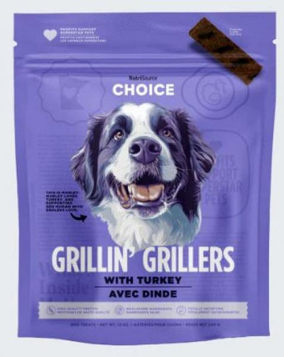 NutriSource Dog Treat Choice Grillin' Grillers Turkey 32 oz