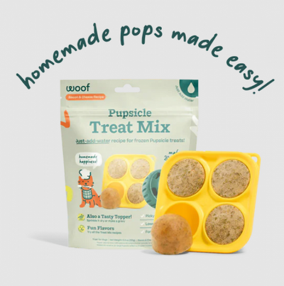 Woof* Dog Treat Pupsicle Treat Mix Bacon Cheese 5.5 oz