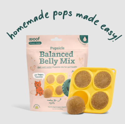 Woof* Dog Treat Pupsicle Treat Mix Balanced Belly 5.5 oz