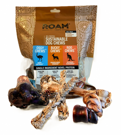 Roam Dog Treat Sustainable Chews Exotic Value Pack