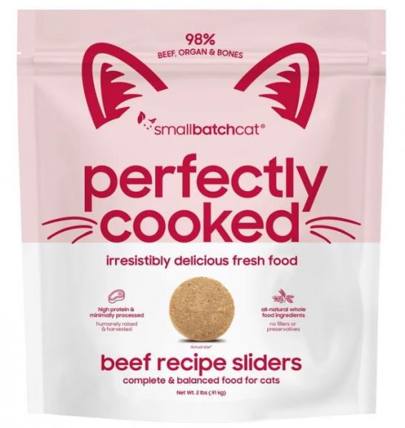 Small Batch Frozen Cat Perfectly Cooked Beef 2 lb.