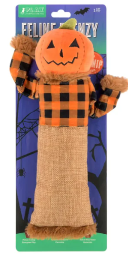 P.L.A.Y. Halloween Feline Frenzy Kicker Toy Scarecrow