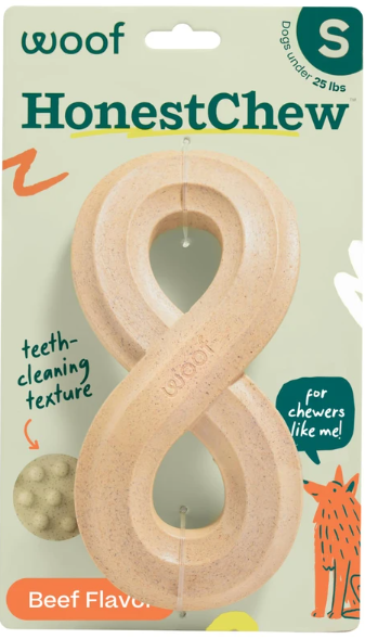 Woof* Dog Toy HonestChew Infinity Bone Small