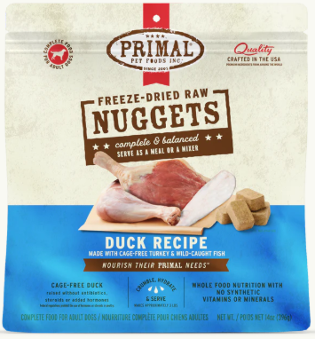 Primal Dog Food FD Duck, Turkey, & Fish 14 oz