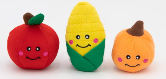 Zippy Paws Miniz 3 pk Fall Harvest