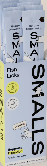 Smalls Cat Treat Lickable Salmon 8 pk