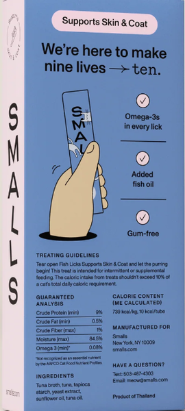 Smalls Cat Treat Lickable Tuna 8 pk
