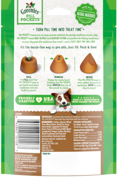 Pill Pockets Peanut Butter Tablet 3.2 oz.