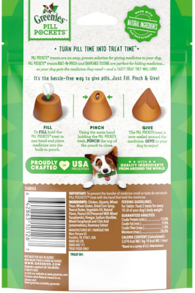 Pill Pockets Peanut Butter Tablet 3.2 oz.