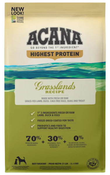 Acana Grasslands for Dogs 25 lb