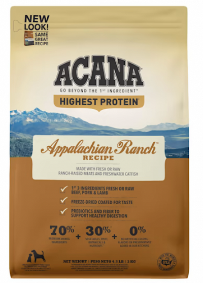 Acana Appalachian Ranch for Dogs 4.5 lb