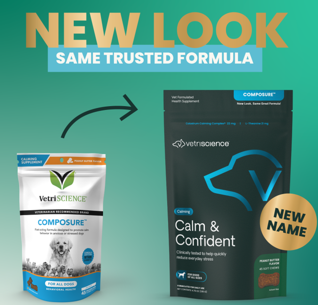 Vetri Science* Dog Composure Calm & Confident Chew Peanut Butter 45 ct