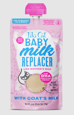 Tiki Cat Baby Milk Replacer Goat Milk 6 oz.