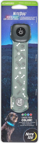 Nite Ize NiteDog Rechargeable LED Collar Cover Disc-O Select
