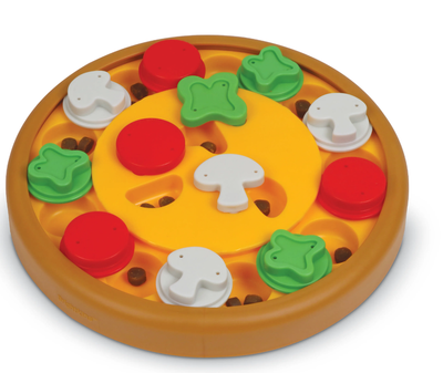Brightkins Dog Toy Treat Puzzle Pizza Party