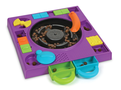 Brightkins Dog Toy Puzzle Feeder DJ Doggo