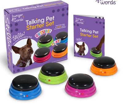 Brightkins Hunger For Words Dog Training Talking Pet Starter Kit