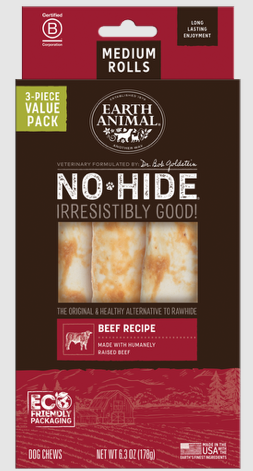 EA No Hide Beef Chews Small 4" Value Pack 6 ct.