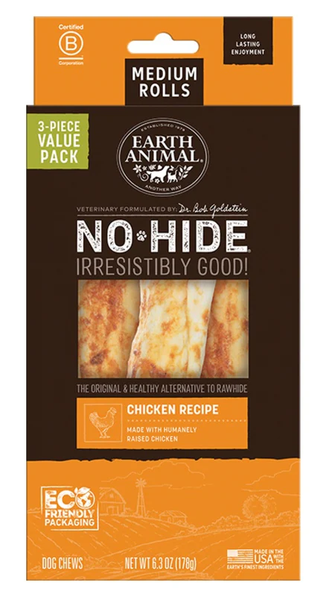 EA No Hide Chicken Chews Medium 7" Value Pack 3 ct.