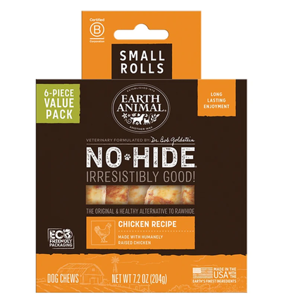 EA No Hide Chicken Chews Small 4" Value Pack 6 ct.