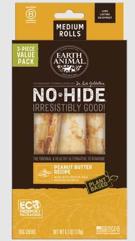 EA No Hide Peanut Butter Chews Medium 7" Value Pack 3 ct.