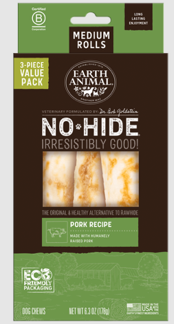 EA No Hide Pork Chews Medium 7" Value Pack 3 ct.
