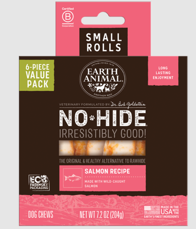 EA No Hide Salmon Chews Small 4" Value Pack 6 ct.