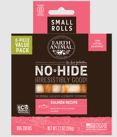 EA No Hide Salmon Chews Small 4" Value Pack 6 ct.