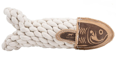 Tall Tails* Toy Leather Crunch Fish 5"