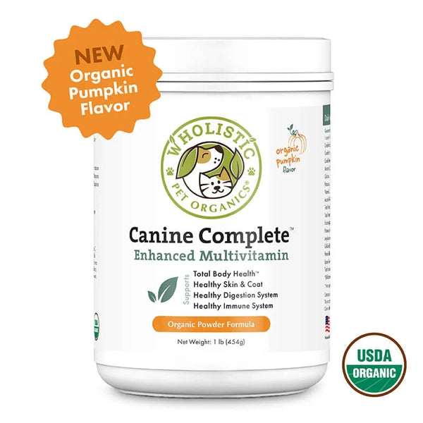 Wholistic* Pet Organics Canine Complete Pumpkin 8 oz
