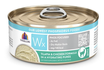 Weruva WX Phos Tilapia & Chicken Puree 5.5 oz.