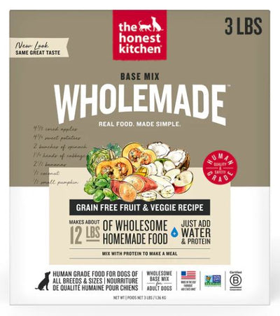 The Honest Kitchen Wholemade Base Mix GF Fruit & Veg 3 lb